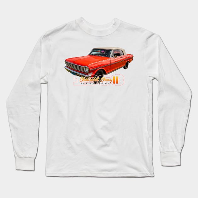 1963 Chevrolet Chevy II Nova SS Convertible Long Sleeve T-Shirt by Gestalt Imagery